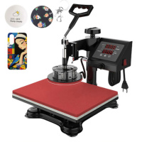 8 en 1 multifonctionnel tasse casquette chapeau vêtements t-shirt conception tissu Dtf logo étiquette transfert numérique impression presse à chaud Machines