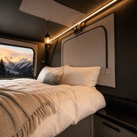 Camper de luxe pour pick-up, coque rigide pop-up Huntoo, intérieur isolé, auvent pliable pour 4x4 tout-terrain