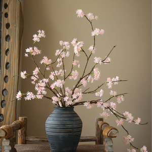 <span class=keywords><strong>Fleur</strong></span> artificielle en soie réutilisable réaliste de 110 cm à tige unique rose blanc champagne boule de neige pour la décoration de la maison salon balcon - Product Image 5