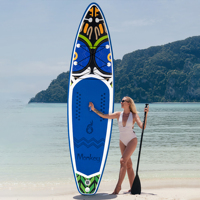 Planche de paddle gonflable Funwater, durable, en Drop Stitch, 335 cm, extra large, haute stabilité, 190 kg, planche de SUP