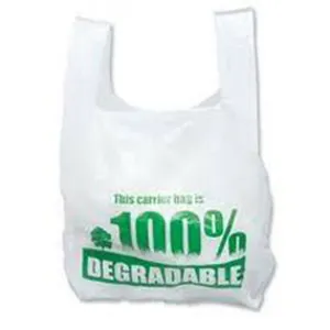 Phân hủy sinh học nhựa T-Shirt mua sắm túi làm máy có độ bền cao hàng tạp hóa dày mang theo túi