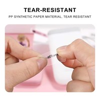 Etiquetas Térmicas Transparentes Adhesivas Personalizadas a Prueba de Agua para Mini Impresoras Térmicas, Material PET, para Velas