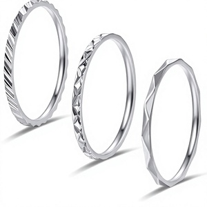 Anillo de Dedo Geométrico de Acero Inoxidable, Anillo de Boda Unisex, Joyería Minimalista para Regalo de Aniversario, CIRCULO - Product Image 3