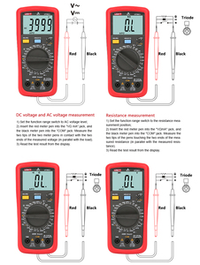 Đồng Hồ Vạn Năng Kỹ Thuật Số UNI-T UT39C + AC DC NCV Bật/Tắt Buzzer Giữ Giá Trị Tương Đối Đơn Vị Đo Vạn Năng - Product Image 5