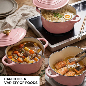 Casserole en <span class=keywords><strong>fonte</strong></span> émaillée en forme de cœur pour la cuisine, faitout, <span class=keywords><strong>cocotte</strong></span>, pot à ragoût - Product Image 5