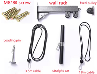 Wellshow Sport Système de poulie Gym Triceps Rope Pull Down Training Cable Machine Lat Pulldown Attachments pour la maison et les gymnases