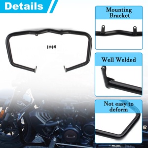 OEM/ODM - Garde-moteur, barre anti-chute, cadre de protection noir, compatible avec Harley <span class=keywords><strong>Sportster</strong></span> S RH1250S, barre anti-chute, grand <span class=keywords><strong>bar</strong></span>, pare-chocs, moto - Product Image 4