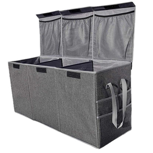Caja de almacenamiento de material de 3 rejillas de alta calidad con diseño creativo, caja de almacenamiento de <span class=keywords><strong>juguetes</strong></span> rectangular duradera con tapa estampada en rejilla - Product Image 6