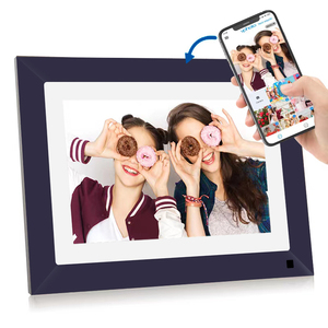 Marco DE FOTOS Digital WiFi inteligente de 10,1 pulgadas, pantalla táctil HD, funciona con cámara WiFi, timbre, Material acrílico, reloj, reproducción de MP3, MP4, EE. UU. - Product Image 2
