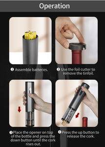 New arrivals xu hướng sản phẩm điện 2 trong 1 rượu vang đỏ chai mở corkscrew cho món quà nhà - Product Image 3