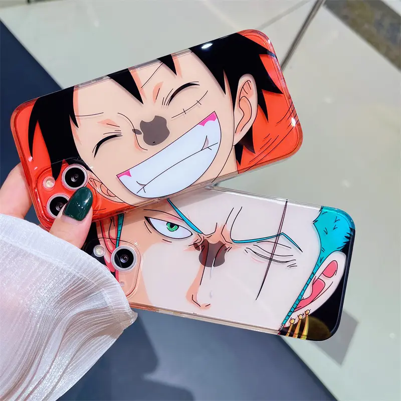 Amazon Hot Selling Anime High Transparent Phone Case One Piece for iPhone13 14pro max Phone Case Cover