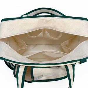 Sac de tennis de grande capacité, sac à raquettes portable en toile pour tennis de table, badminton et tennis, blanc - Product Image 5