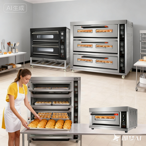 Công nghiệp thương mại Decker 3 <span class=keywords><strong>dEc</strong></span> một hai đôi đơn ba ba 1 2 4 sàn thử lò gas điện để nướng bánh và bánh mì - Product Image 6