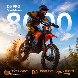 Vélo électrique tout-terrain HEZZO 60V haute puissance à longue autonomie avec moteur de moyeu avant à double roue pour les ventes transfrontalières D3 D3 D3 D3 D3 D3 D3 D3 D - Product Image 3