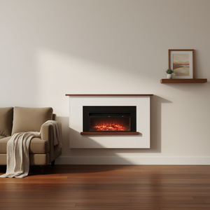 Cheminée électrique avec foyer de 65,5 pouces, 1500W, 5120 BTU, flammes réglables, télécommande, chauffage domestique - Product Image 2