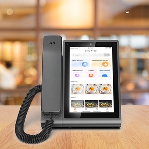 Téléphone vidéo de conférence de bureau utilisé dans la maison, 10,1 pouces, vidéo de conférence, Wifi, POE, VOIP, Android, SIP, téléphone de bureau sans fil - Product Image 4