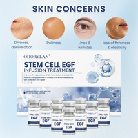 Kit Booster de Sérum Coréen Anti-Âge à l'EGF et Cellules Souches pour la Revitalisation de la Peau - Ampoule de Sérum EGF pour le Visage