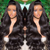 Perruques en cheveux humains bruts pour femmes noires, ondulées, sans colle, avec dentelle frontale, vente en gros de produits capillaires pour coiffure – Fournisseur de choix
