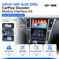 Kit de Interfaz de Módulo Decodificador Inalámbrico Apple CarPlay y Android Auto para Infiniti Q60 Qx50 Q50L 2015-2019
