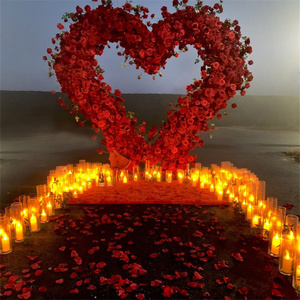 FL-309 fabrika kırmızı kalp kemer önerisi kemer çiçek aranjmanları zemin düğün bebek duş ve parti süslemeleri için - Product Image 4