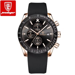 Reloj Deportivo Cronógrafo Poedagar 988 para Hombre, Marca de Lujo, Resistente al Agua, Luminoso, de Cuarzo, con Correa de Silicona para Hombre y Niño - Product Image 2