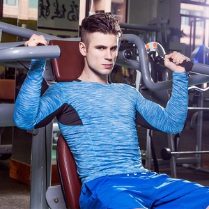 Vestiti Asciugatura Rapida, Da Ginnastica di Sport di Compressione In Esecuzione Camicia A <span class=keywords><strong>Maniche</strong></span> <span class=keywords><strong>Lunghe</strong></span> Fresco E Asciutto di Compressione <span class=keywords><strong>Top</strong></span> - Product Image 3
