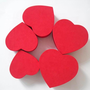 Special Christmas packaging box heart sharp box for gift