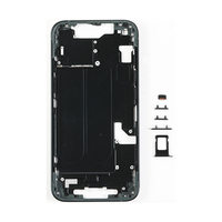 Cadre intermédiaire, volume, flex, charge sans fil, autocollant de batterie, flash, haut-parleur, filtre anti-poussière, plateau de carte SIM pour iPhone 14 15 Plus