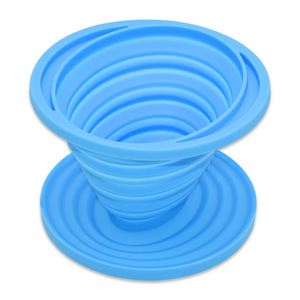 Filtre à café pliable portable pour camping, cafetière à filtre réutilisable en silicone - Product Image 2