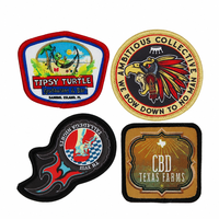 Patch thermocollant vierge en sergé pour casquette, à sublimation, avec motif cœur imprimé, pour le collage sur chapeau