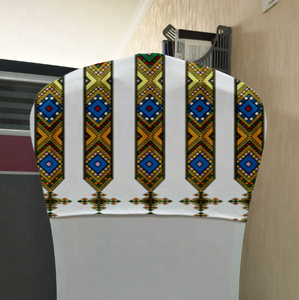 Custom <strong>Chair</strong> Back <strong>Cover</strong> Traditional Ethiopia Cross logo <strong>Half</strong> <strong>Chair</strong> <strong>Cover</strong> for Church and Wedding - Product Image 2