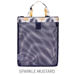 Bolsa de almacenamiento de malla para natación, bolsa de viaje resistente al agua de 7 pulgadas, bolsa de playa, flores azules - Product Image 5