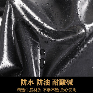 Tablier imperméable à double bretelle, épaissi et résistant à l'usure, pour le traitement de la pierre, la transformation des fruits de mer, l'abattage et l'utilisation en cantine - Product Image 5