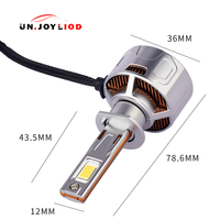 Ampoules de phares LED H1 super lumineuses 130W 13000LM 6500K 12V, phares LED de voiture haute puissance avec ventilateur de refroidissement