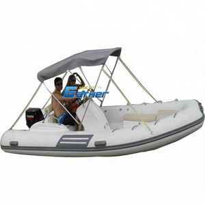 Approbation CE 480cm Hypalon./PVC RIB 480 <span class=keywords><strong>Bateau</strong></span> <span class=keywords><strong>Semi</strong></span> <span class=keywords><strong>Rigide</strong></span> En Fibre De Verre Gonflable Sport RIB <span class=keywords><strong>Bateau</strong></span> Pêche À Grande Vitesse RIB480B - Product Image 5