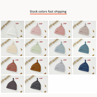 Topi Bayi Baru Lahir Rajutan 4x2 dari Katun Organik 95% dan Spandex 5% Elastis