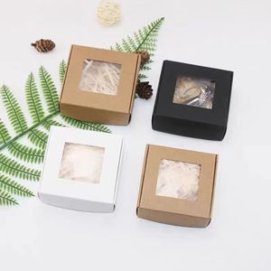 Cửa sổ vật nuôi trong suốt hộp bánh gấp hộp giấy với cửa sổ bánh dễ lấy ra cho bánh và bao bì thực phẩm - Product Image 1