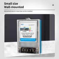 Medidor de Energía Electrónico Trifásico de Pared Personalizable con Pantalla LCD, Corriente Máxima de 100A, Comunicación MODBUS-RTU, Clase 1.0