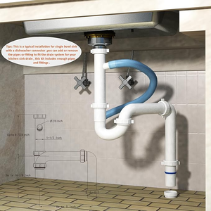 Panier de filtration pour évier de cuisine, vente en gros usine, facile à nettoyer, accessoires de vidange modernes, étanches et désodorisants - Product Image 4