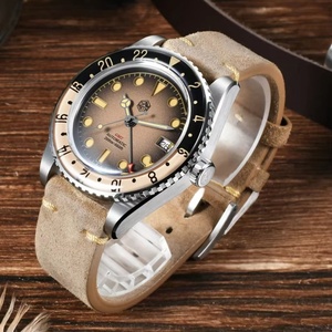 นาฬิกาข้อมือผู้ชาย San Martin SN0134 2025 รุ่น Retro NH34 GMT หน้าปัดแซนวิช 40 มม. ขอบแซฟไฟร์แบบหมุนได้สองทิศทาง นาฬิกาสปอร์ตหรูหรา กันน้ำ 20 บาร์ - Product Image 2