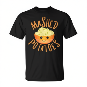 Camiseta a juego de Halloween para mejores amigos con diseño de puré de patatas y salsa - Product Image 2