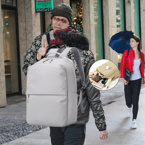 Multi-compartment External Frame Unisex Waterproof <b>Nylon</b> Casual Travel Leisure Sports <b>Backpack</b> Zipper 20-37L Large Capacity - Product Image 3