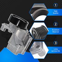 Antriebsriemen-Umlenkrollen-Kit Kompatibel mit 98-09 Toyota Land Cruiser Tundra Sequoia 4Runner, Lexus SC400 LS430 LX470 90K-38488