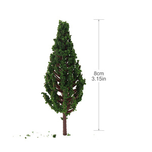 S8532 Model Railway Train Layout di 8 centimetri HO <span class=keywords><strong>OO</strong></span> Scala 1:87 Modello di Albero di Pino Verde Artificiale - Product Image 2