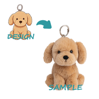 Llavero Monedero de Peluche Súper Suave Personalizado con Forma de Mono y Relleno de Algodón PP, con Nombre Personalizado