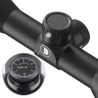 Lunette de visée Discoveryopt MS 4X32-L avec tube de 25,4 mm, deuxième plan focal, antichoc, pour extérieur, avec anneaux de montage