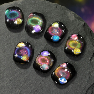 ZRKGEL Kit de vernis gel œil de chat 9D arc-en-ciel 7 couleurs sans HEMA/TPO, étiquette <span class=keywords><strong>privée</strong></span>, <span class=keywords><strong>vente</strong></span> en gros, vernis gel brillant galaxie, logo personnalisé - Product Image 2