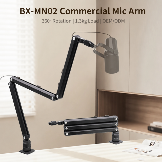 18-Year Factory Professional Studio Microphone Arm Heavy Duty Metal Podcast Microphone Stand for Mic SM7B Boom Arm Bulk Supply