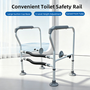 Barre <span class=keywords><strong>de</strong></span> sécurité pour toilettes à ventouse, sans perçage, <span class=keywords><strong>avec</strong></span> surface en nylon, pour personnes handicapées et usage hospitalier - Product Image 2