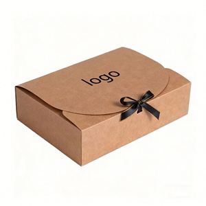 Factory Direct Customizable Kraft <b>Paper</b> Gift Box With Ribbon Eco-friendly Ideal for Wedding & Birthday Favor Packaging - Product Image 2